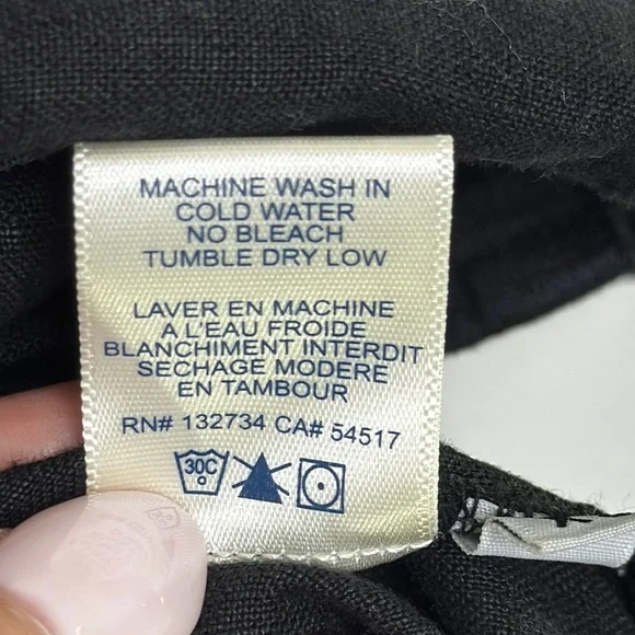 Cloth & Stone Black Casual Linen Shirt Dress - Picture 4 of 8